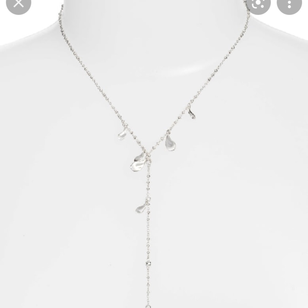 NWT!!! KS Quincy Y-Necklace in silver